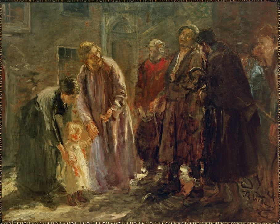 E Gesù chiamò a sé un bambino., 1904 - Chemnitz, Städtische Kunstsammlungen
